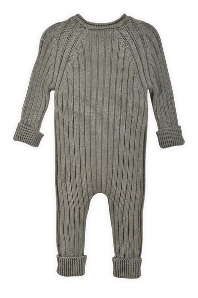 Minora Knitwear Unisex Ribbed Jumpsuit Khaki