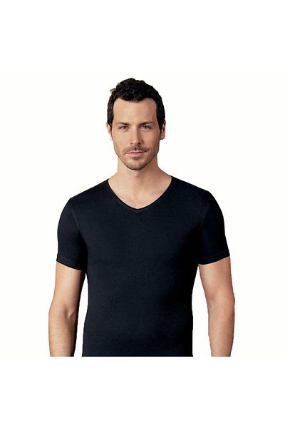Şahinler Ανδρικό κοντό μανίκι με λαιμόκοψη Lycra μονόχρωμο εσώρουχο E073