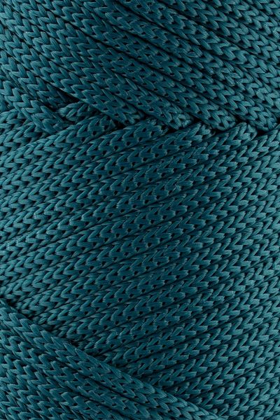 SENSY 3mm-250gr Ață de macrame din poliester Albastru petrol 120m Macrame și geantă