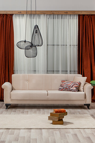 MOBETTO Mia Üçlü Salon&oturma Odası Kanepe - Krem