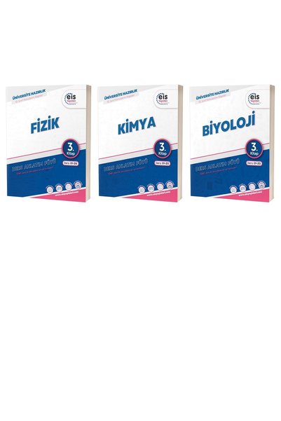 eis Yayınları EİS YAYINLARI AYT FİZİK 3 KİMYA 3 BİYOLOJİ 3 FEN SET