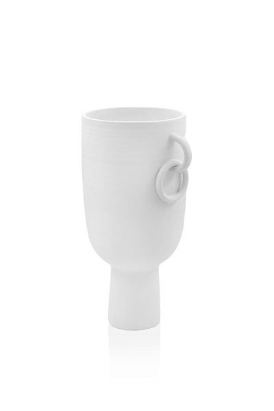 The Mia Διακοσμητικό κεραμικό βάζο Pure White