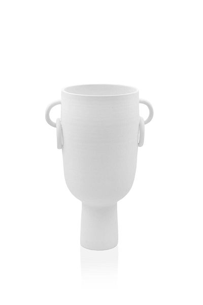 The Mia Διακοσμητικό κεραμικό βάζο Pure White