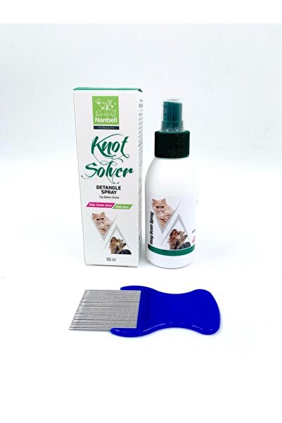 Nanbell Kediler için Kıtık Açıcı / Kolay Tarama Spreyi + Bit Pire Tarağı