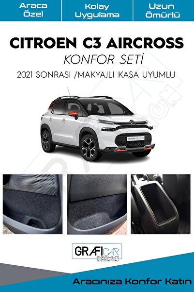 GRAFİCAR Citroen C3 Aircross Comfort Set - Interior Trim Fabric Covering - Co...