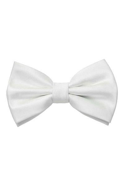 Trenderrs Papion din satin de culoare solidă pentru bărbați