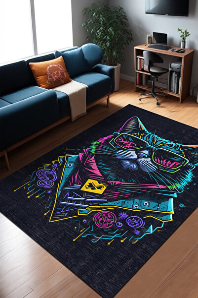 Tenas Chenille Gamer Carpet,Cotton Based,Washable, Anti-Slip,Teen Room Player ,Gaming Carpet