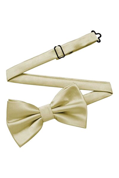 Trenderrs Erkek Düz Renk Saten Papyon