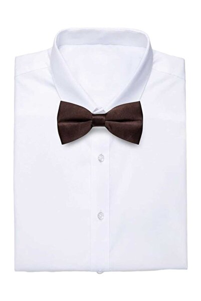 Trenderrs Erkek Düz Renk Saten Papyon