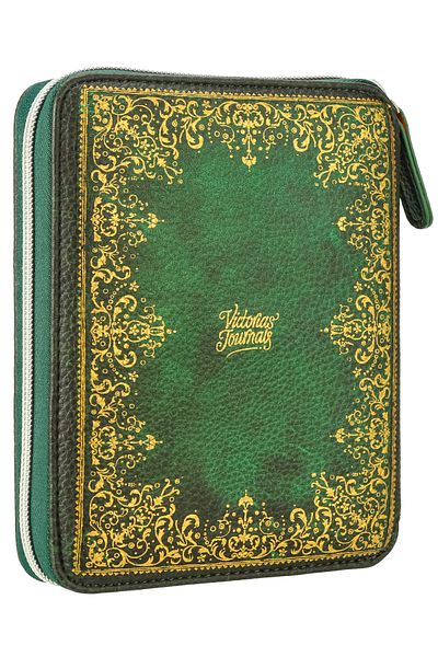 Victoria's Journals Zipper Folder Organizer Notebook A6 Lined