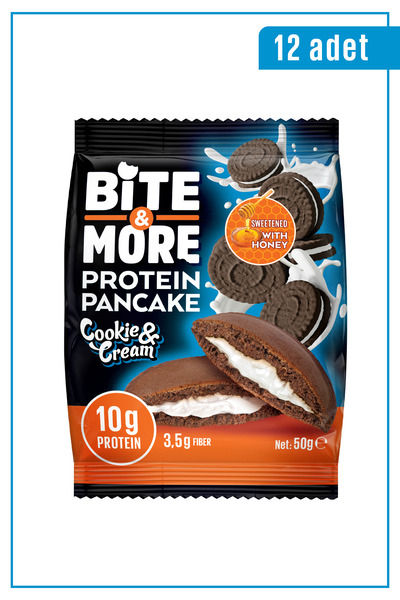 bite & more Protein Cocoa Pancake / Proteinli Kakao Pankek 50 Gram X 12 Adet ...