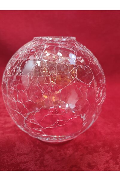 KUĞULU Avize Camı. Yuvarlak, Şeffaf Renkte, Çatlatılmış Desenli, (E.27).açık ...