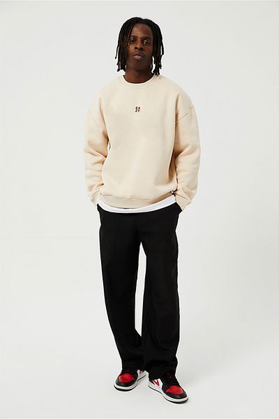 Eazy Co Hanorac gros Eazy Basic Oversize, unisex, Camel, cu gâtul turn