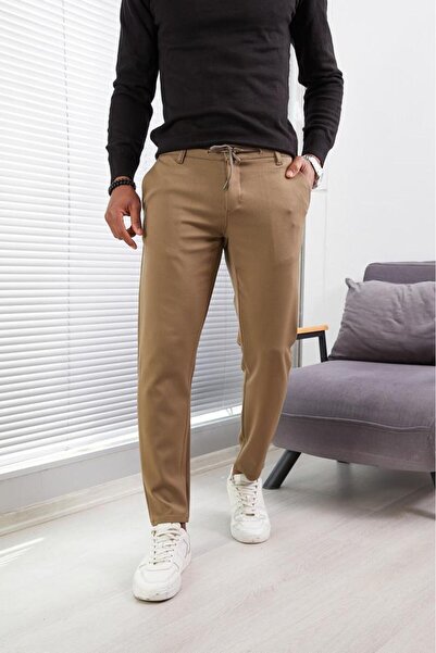 JACK CAPRİO Kışlık Erkek Jogger Pantolon Yeni Sezon Rahat Slım Fıt Yumuşak Dokulu Kalın Kumaş Jogger