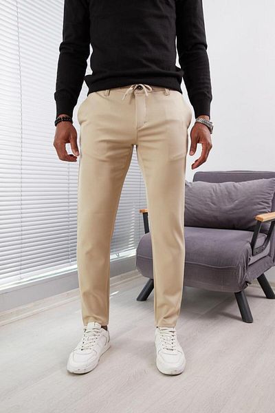 JACK CAPRİO Ανδρικό παντελόνι Jogger New Season - Άνετο, απαλή υφή, χοντρό ύφασμα