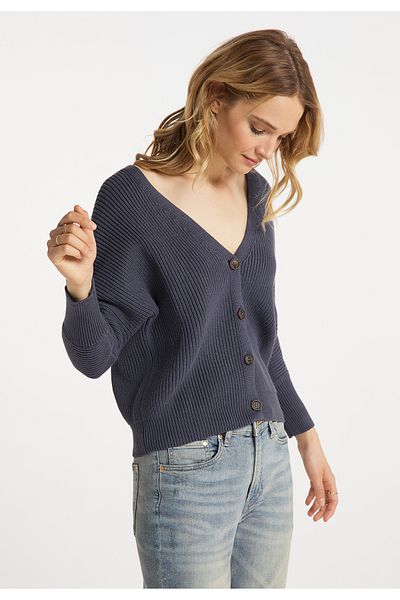 Dreimaster Vintage Strickjacke incus