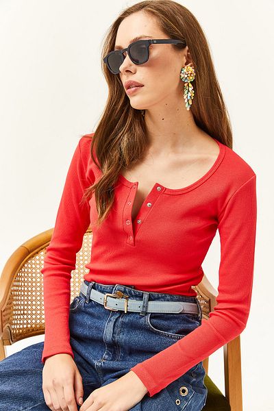 Olalook Női gránátalma virág patchwork camisole blúz