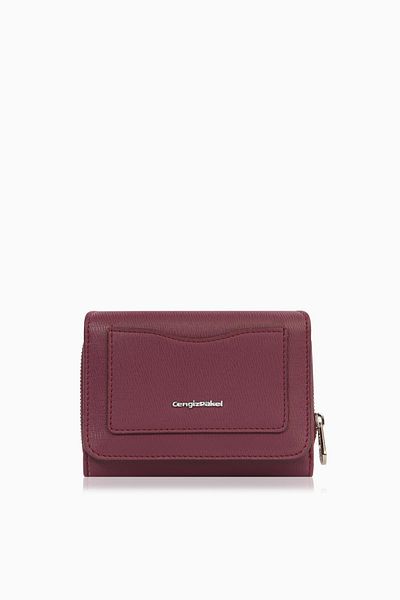 CENGİZ PAKEL Cengiz Pakel Mentor Women's Wallet-Portfolio 65239MN - Plum