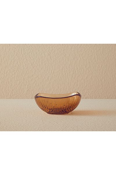 English Home Galina Glass Snack Bowl 10 cm Brown