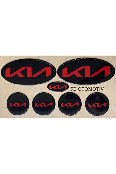 FD Damla Etiket موديل 2011 كيا سبورتاج - شعار كيا الجديد، مجموعة ملحقات مكتوبة باللون الأحمر