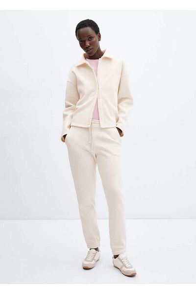 MANGO Woman Cotton jogger pants