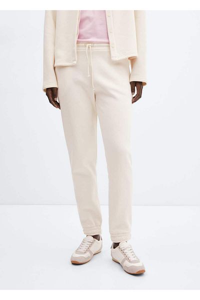 MANGO Woman Cotton jogger pants