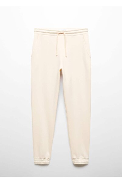 MANGO Woman Pamuklu jogger pantolon
