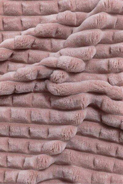 Merinos Modern Line 3 Piece Blanket Set - Pink