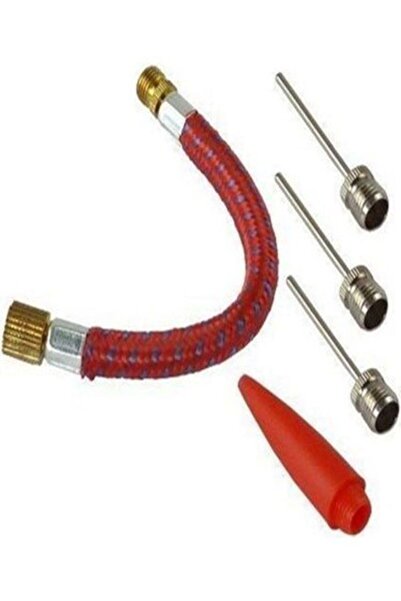 mrtbilisim Pump Needle Set Bicycle And Ball Inflator Pump Spare Tip 5 Piece Needle Set