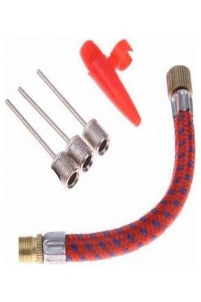 mrtbilisim Pump Needle Set Bicycle And Ball Inflator Pump Spare Tip 5 Piece Needle Set