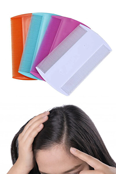 bloomplus 4 Adet Renkli Profesyonel Bit Tarağı Çift Taraflı Gökkuşağı Kolay Kullanım