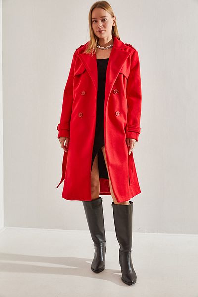Red short coat sale