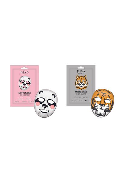 Kiva Animal Pattern Face Care Mask (2 Pcs)