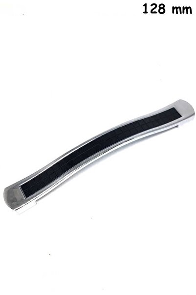 ŞENEL Yapı Market Eliza 128 mm Siyah Taşlı Krom Kulp Çekmece Dolap Mobilya Kulpu