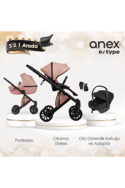 Anex E/type - 3'ü 1 arada Set Şeftali