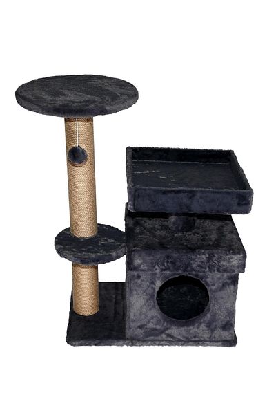 Dubex Gray 39X72X87 cm Cat Playhouse and Scratching Platform