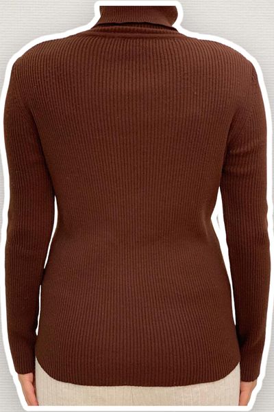 Bym Fashion 4138 Рибарски пуловер Кафяв