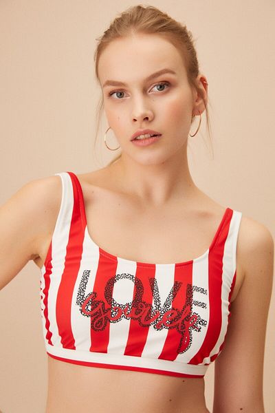 SUWEN Μπλουζάκι μπικίνι με χοντρό λουράκι Neon Bralet
