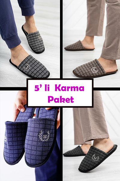 diya shoes Συσκευασία με 5 παντόφλες για το σπίτι Παντόφλες προίκας Χειμερινές παντόφλες χωρίς ήχο Ελαφριά σόλα