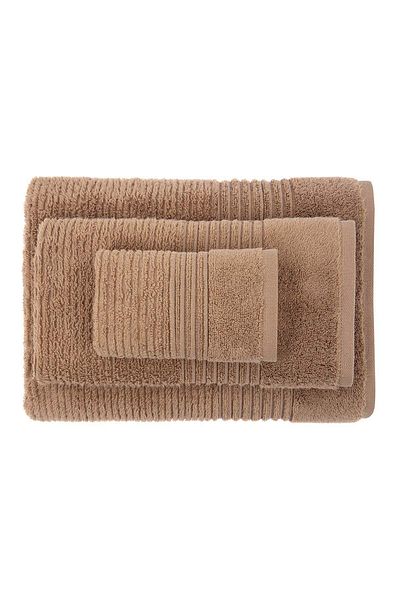 Green Black Arina Brown 100% Cotton 3 τεμαχίων Air Twist Πετσέτα/Σετ μπάνιου