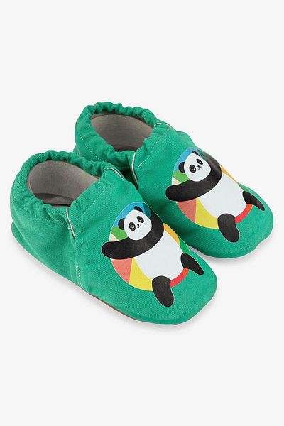 HOPFRÖG Panda Bear Hyper Mint - Πράσινα Barefoot Έξυπνα Παπουτσάκια