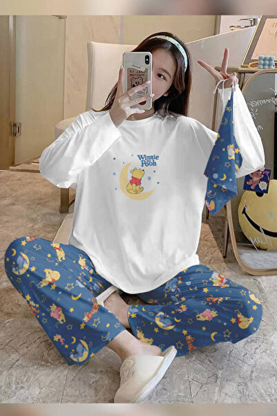 PEMBİŞ HOMEWEAR Bahd Winnie The Pooh 3 Süpersoft Kadın Pijama Takımı 2981
