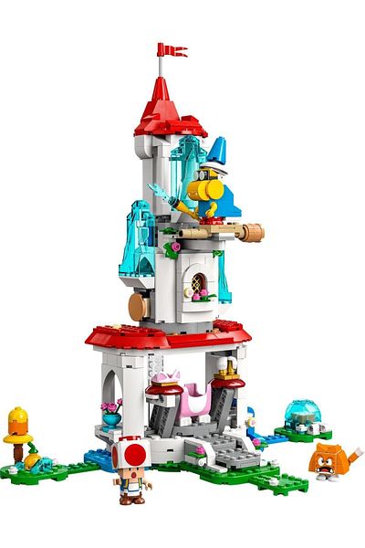 LEGO ® سوبر ماريو™ زي القط الخوخ ومجموعة المغامرة التكميلية للبرج المجمد 71407 - مجموعة البناء (494 قطعة)
