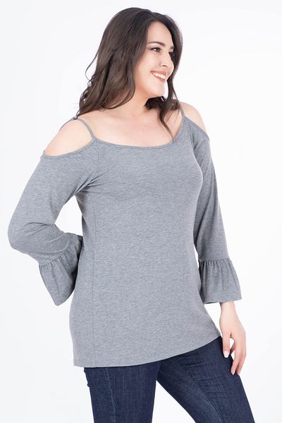 MYLİNE Tricou cu detalii pe umeri