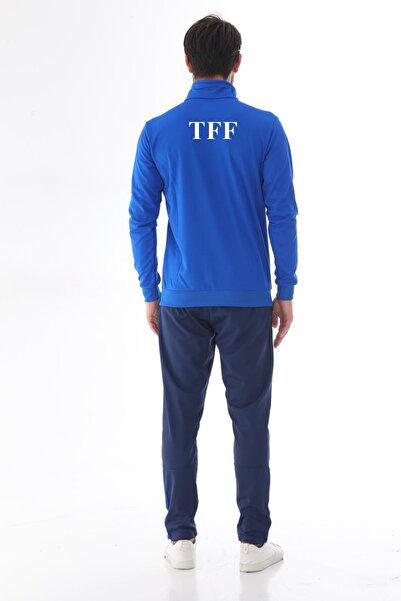 K18moda Kural18 Tff Armalı Ve Yazılı Erkek Mavi Antrenman Eşofman Takımı K0114