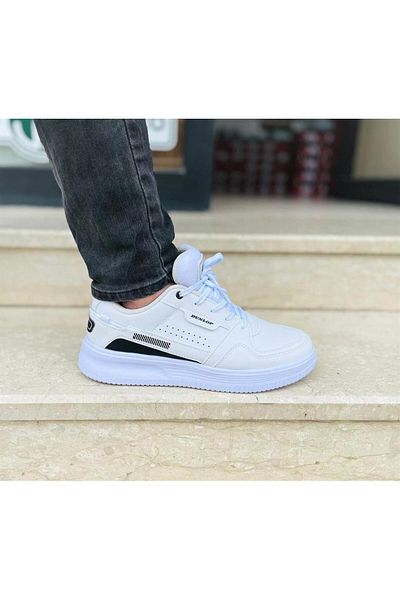 DUNLOP 1769-2022 Ανδρικά casual αθλητικά παπούτσια Λευκά Μαύρα
