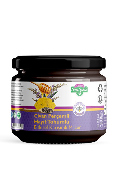 Lokman Sena Sultan Civan Perçemli Hayıt Tohumlu Bitkisel Karışımlı Macun 350 gr.