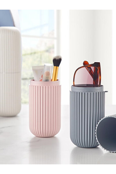 Orvila 2 Pieces - Toothbrush Box Makeup and Glasses Storage Container