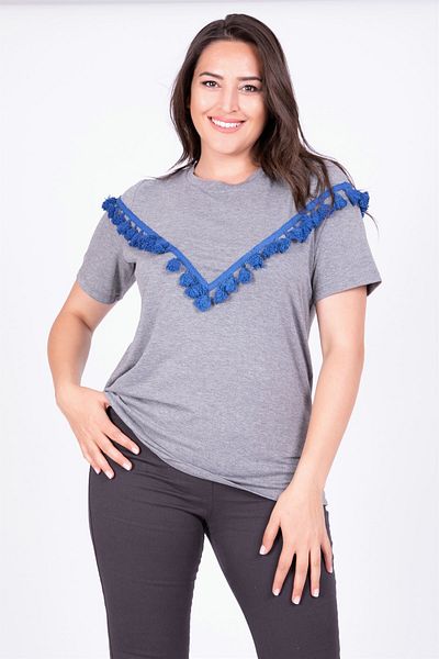 MYLİNE Tricou cu ciucuri