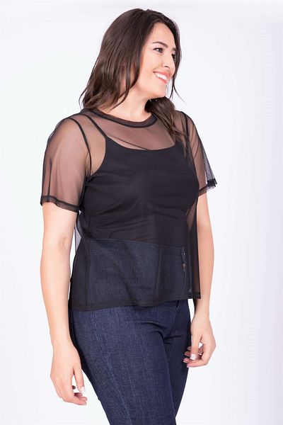 MYLİNE Mesh T-Shirt